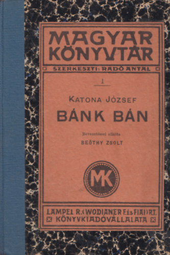 Magyar Könyvtár - Bánk bán