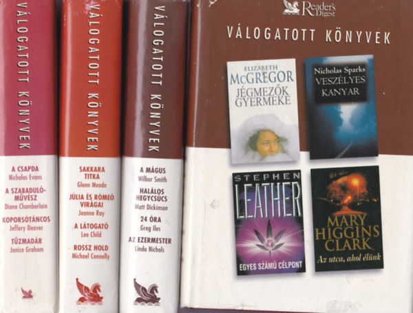 Válogatott könyvek könyvcsomag 4 db