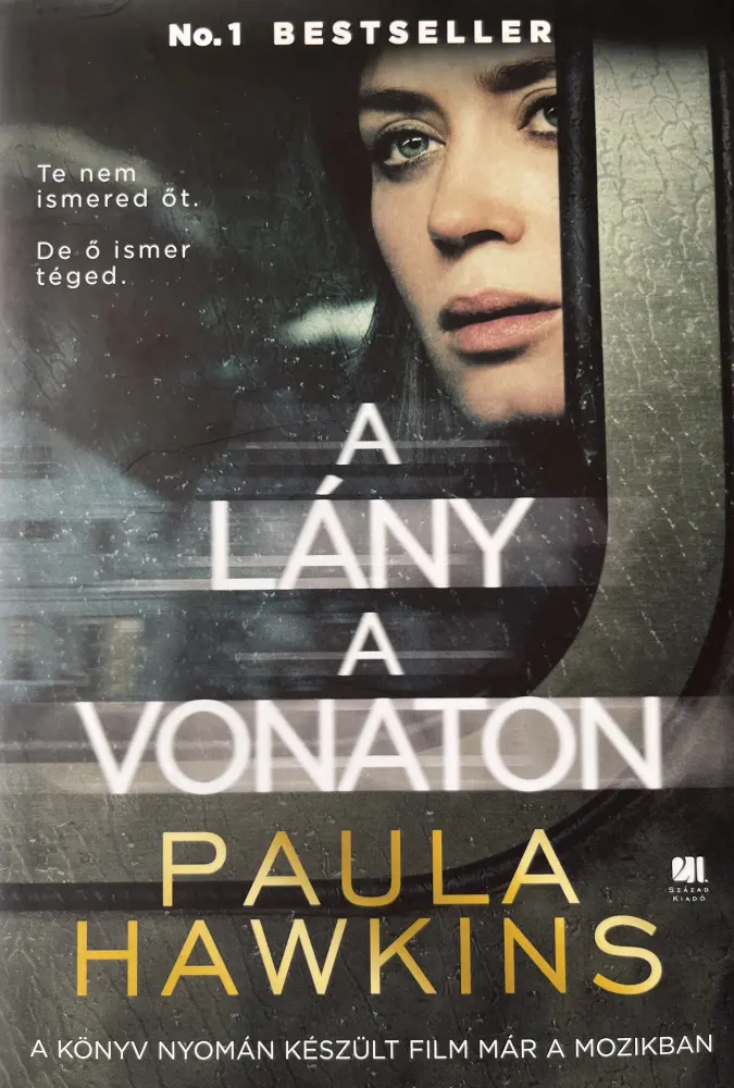 A lány a vonaton - filmes borítóval