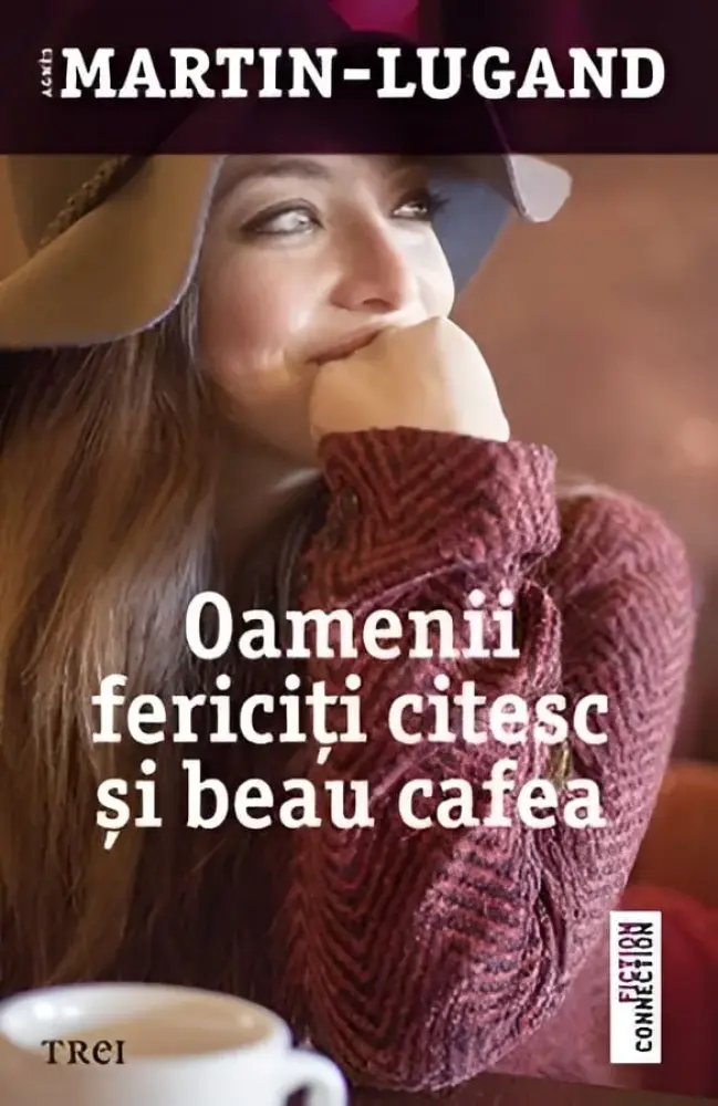 Oamenii fericiți citesc și beau cafea